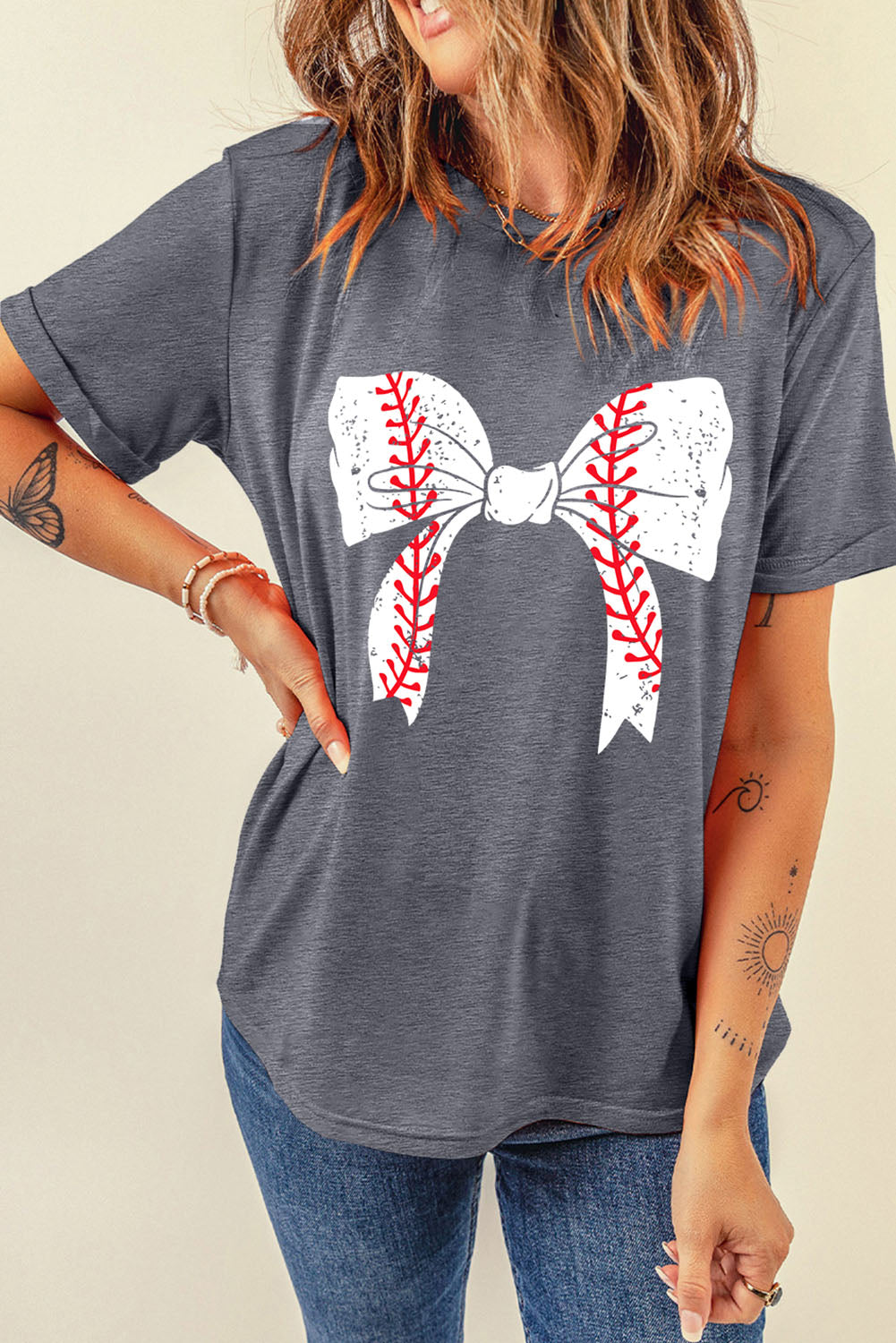 Baseball/Softball Bowknot | Graphic Tee