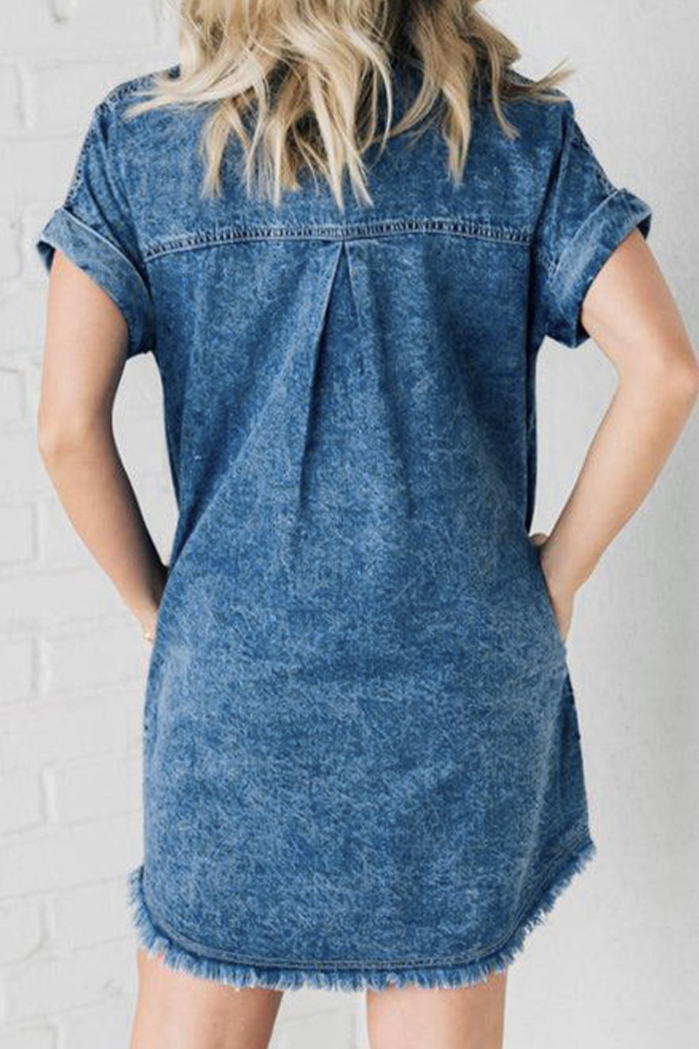 Cap Sleeve Denim | Dress
