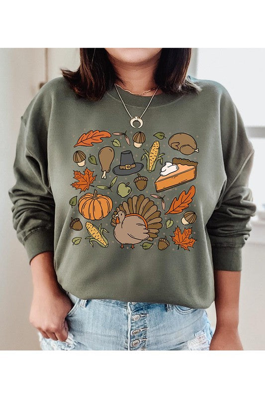 Thanksgiving Doodles | Sweatshirt