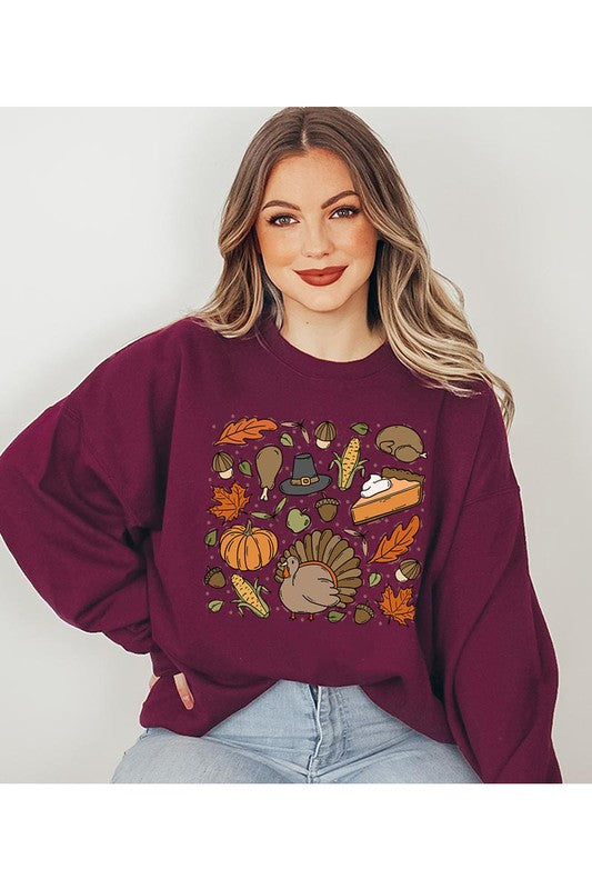 Thanksgiving Doodles | Sweatshirt