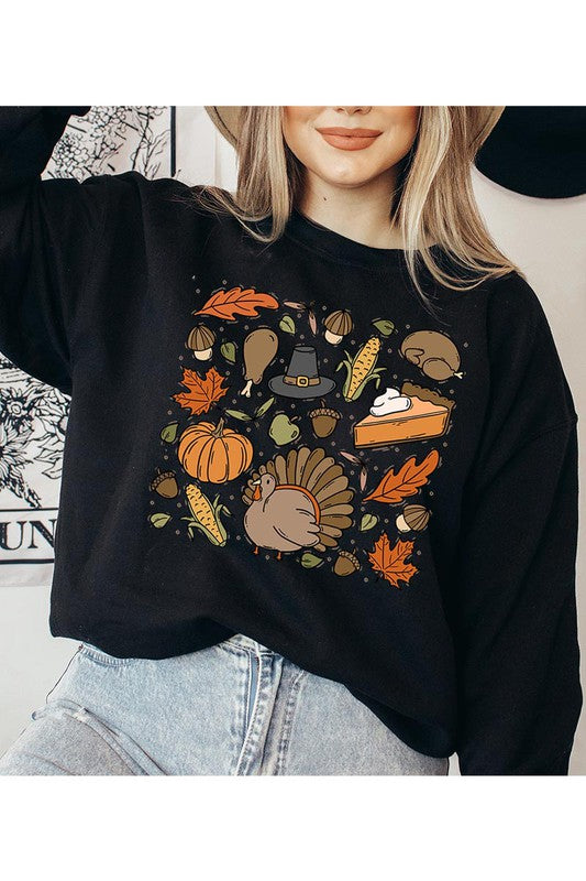Thanksgiving Doodles | Sweatshirt
