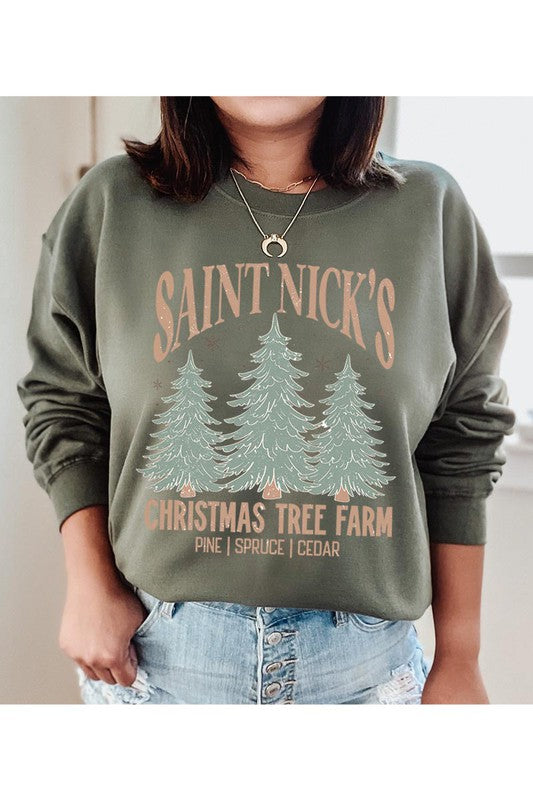 Saint Nick's Christmas Tree Farm | Sweatshirt