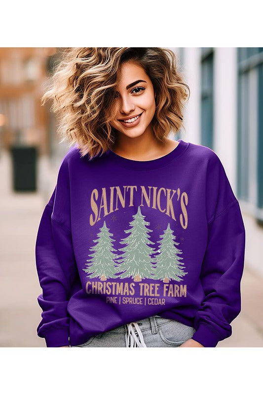 Saint Nick's Christmas Tree Farm | Sweatshirt