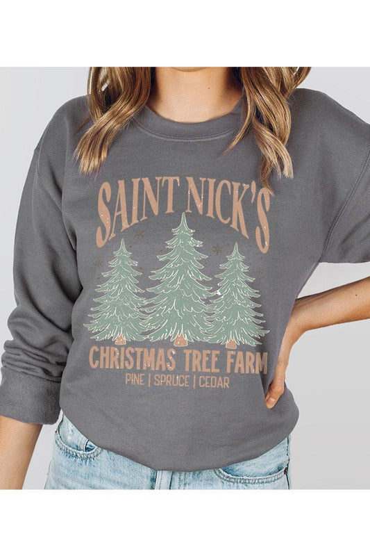 Saint Nick's Christmas Tree Farm | Sweatshirt
