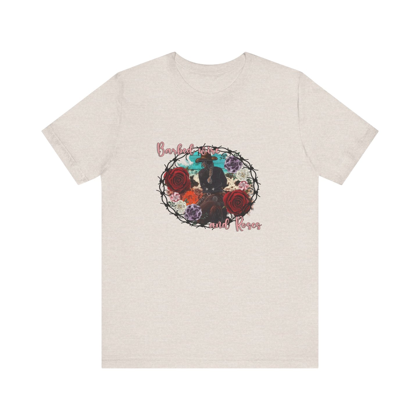 Barbed Wire And Roses | Graphic Tee