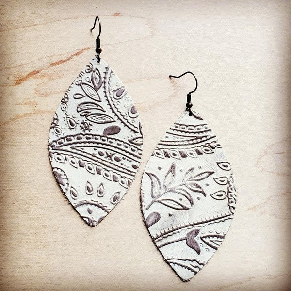 Cream Paisley | Earrings