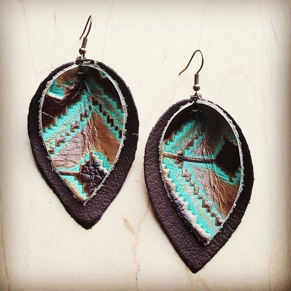 Brown Santa Fe Double Stacked | Earrings