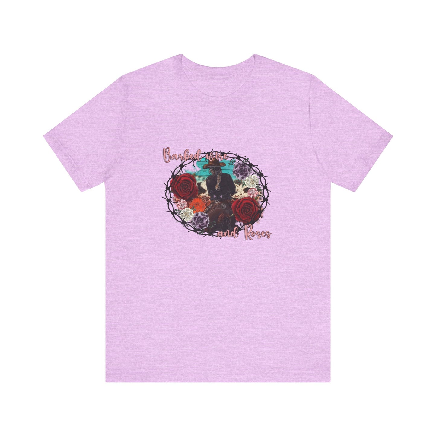 Barbed Wire And Roses | Graphic Tee