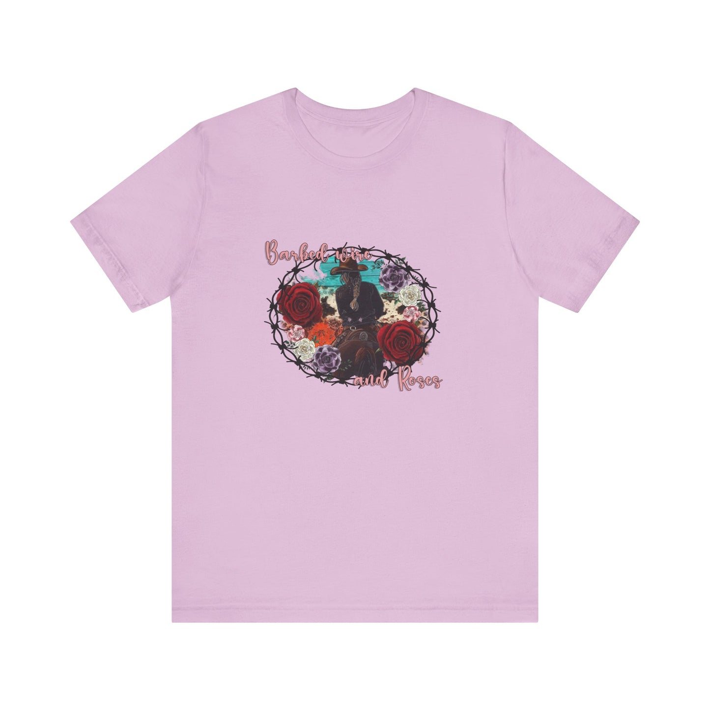 Barbed Wire And Roses | Graphic Tee
