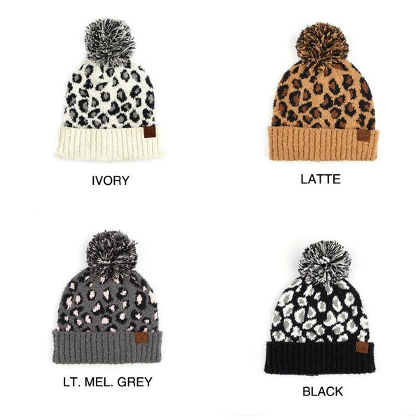 CC Leopard Pom | Beanie