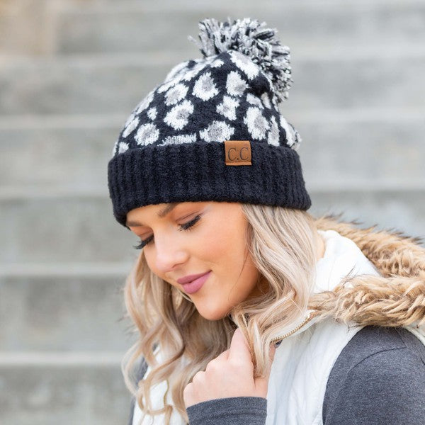CC Leopard Pom | Beanie