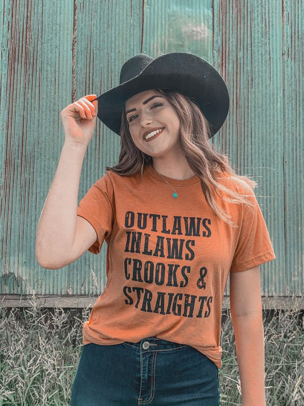 Outlaws, Inlaws, Crooks and Straits | Tee