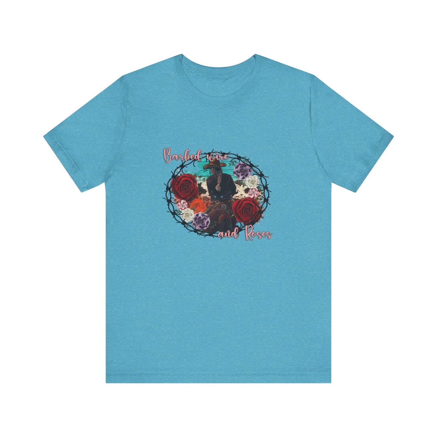 Barbed Wire And Roses | Graphic Tee