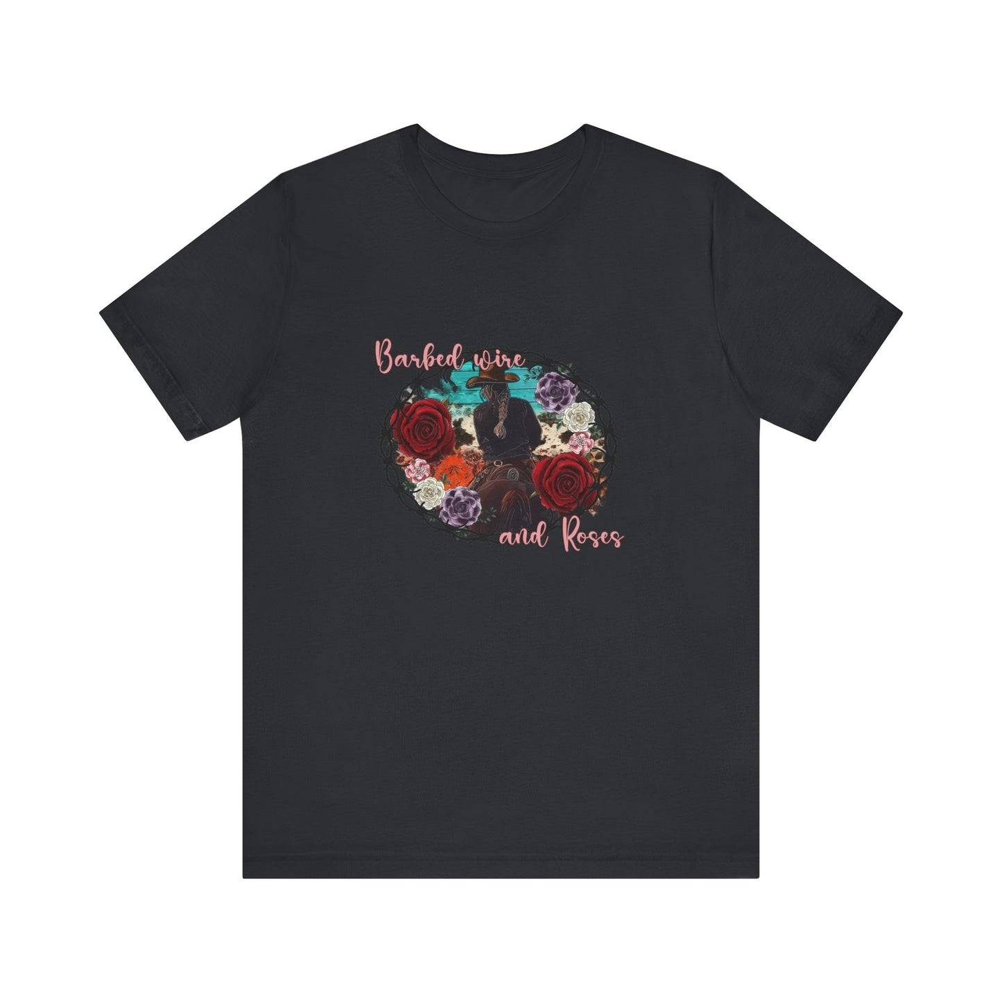 Barbed Wire And Roses | Graphic Tee