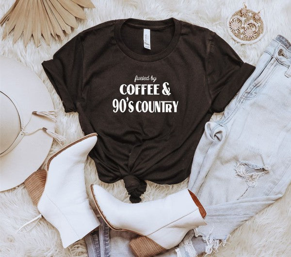 Fueled by Coffee and 90s Country | Graphic Tee
