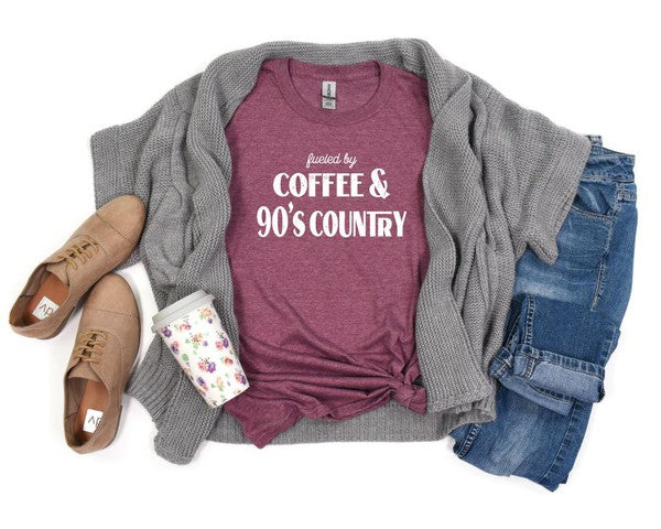 Fueled by Coffee and 90s Country | Graphic Tee