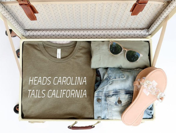 Heads Carolina Tails California | Tee