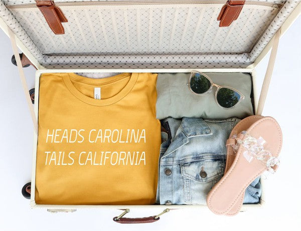 Heads Carolina Tails California | Tee