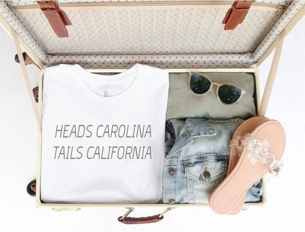 Heads Carolina Tails California | Tee