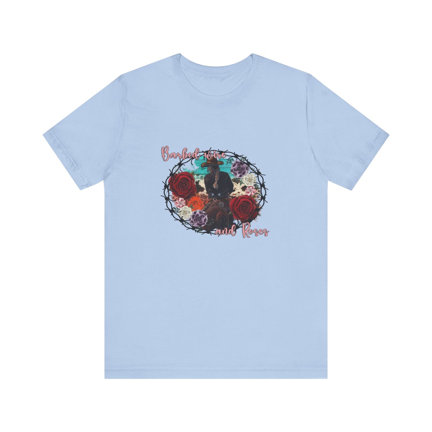 Barbed Wire And Roses | Graphic Tee
