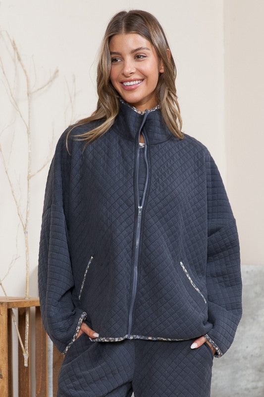 Charcoal Quilt | Jacket