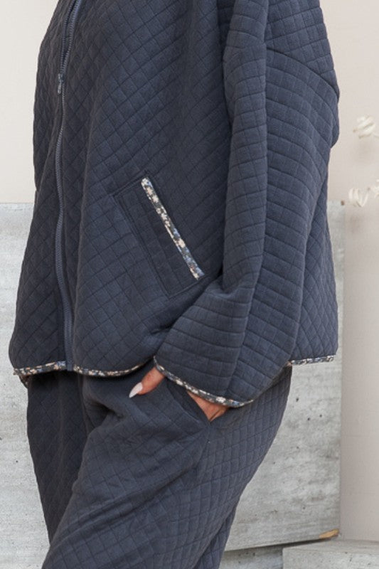 Charcoal Quilt | Jacket