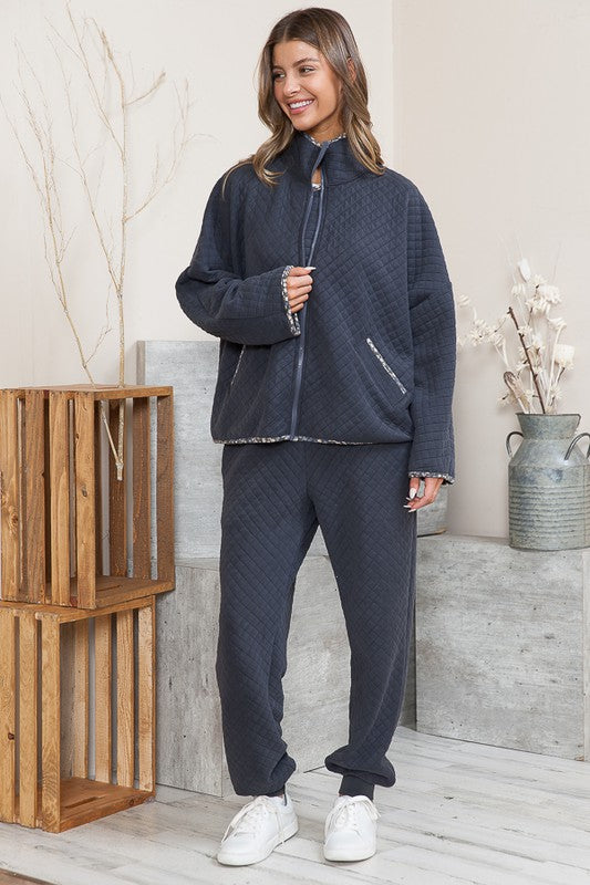 Charcoal Quilt | Jacket