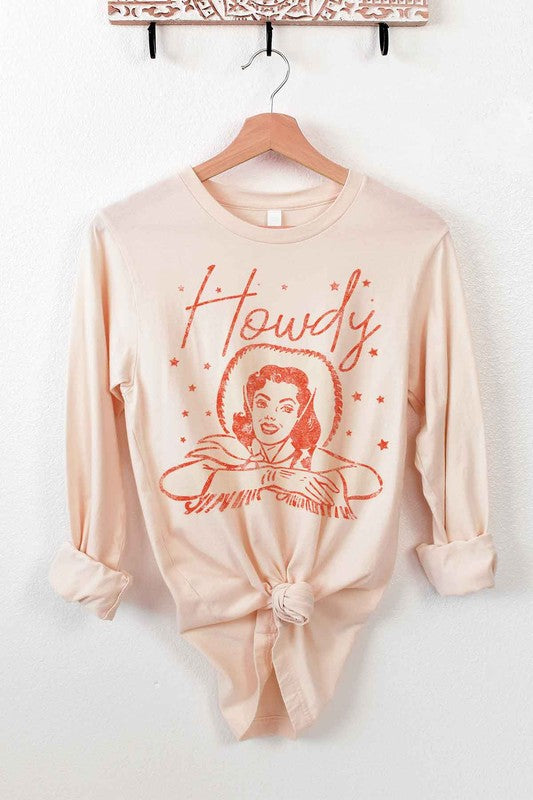 Howdy Cowgirl | Long Sleeve Graphic Tee