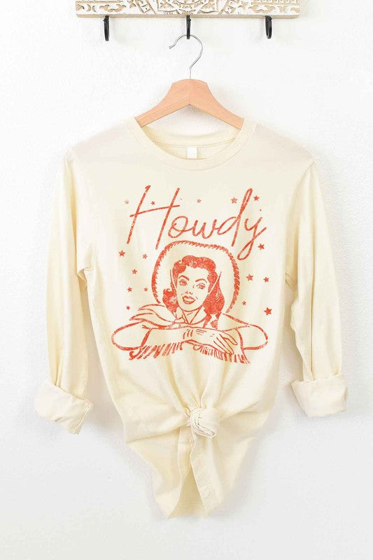 Howdy Cowgirl | Long Sleeve Graphic Tee