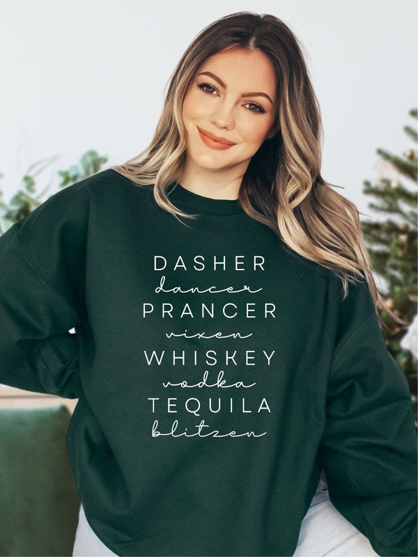 Drunken Reindeer Script | Sweatshirt