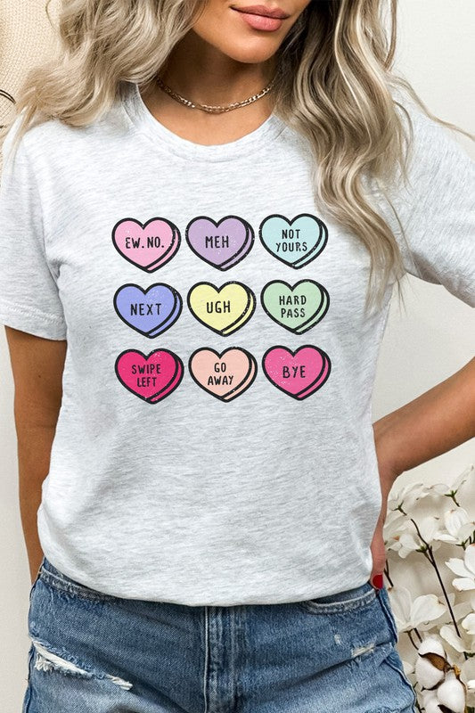 Unimpressed Candy Hearts | Graphic Tee