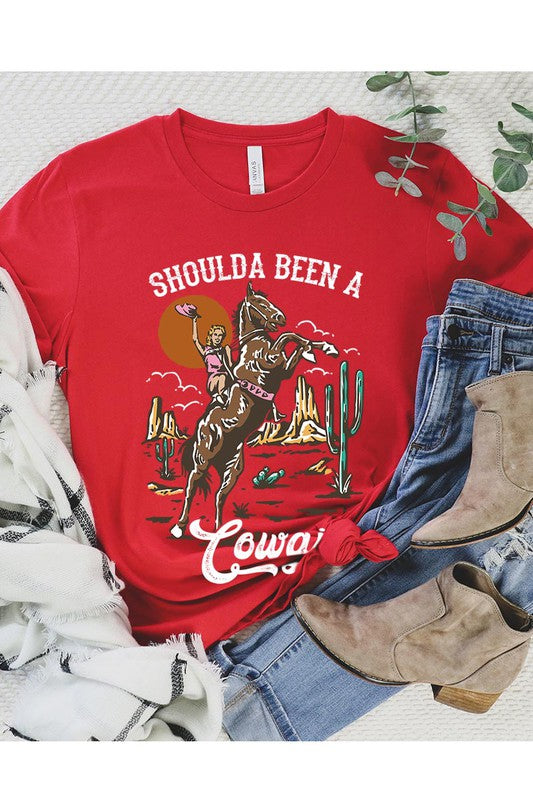 Shoulda Been A Cowgirl | Graphic Tee