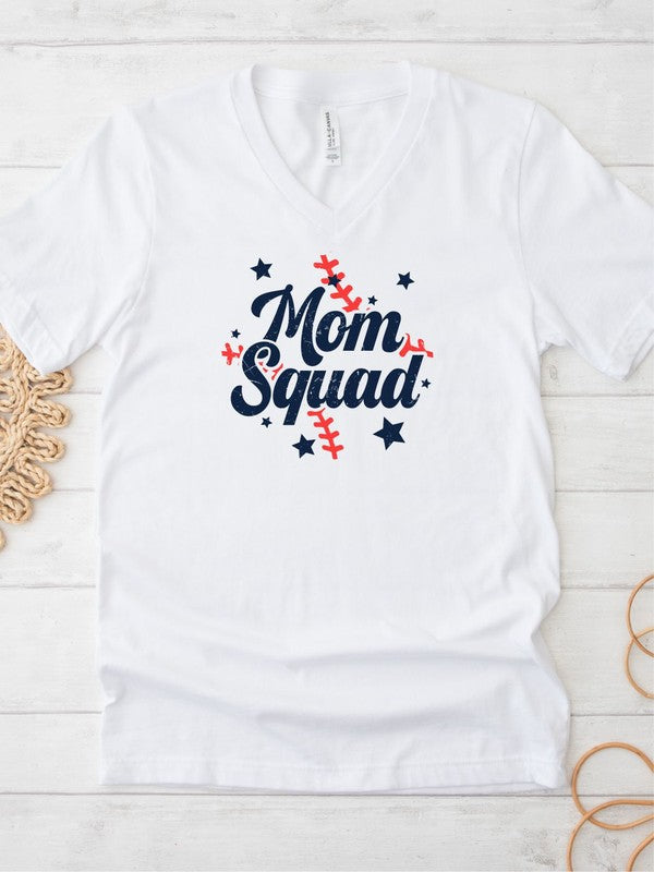 Mom Squad | V-Neck Tee