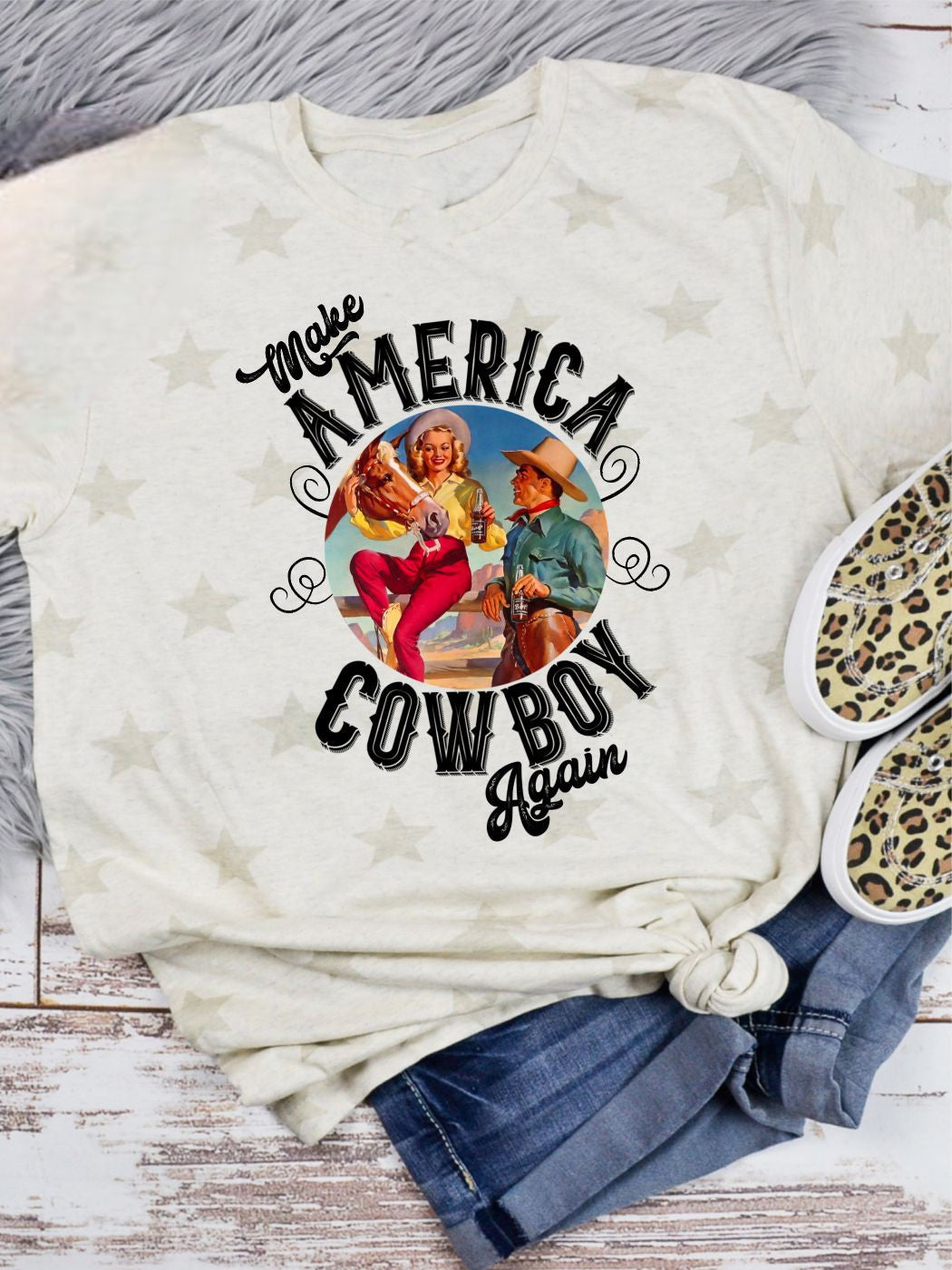 Make America Cowboy Again | Graphic Tee