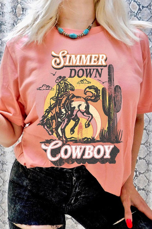 Simmer Down Cowboy | Graphic Tee