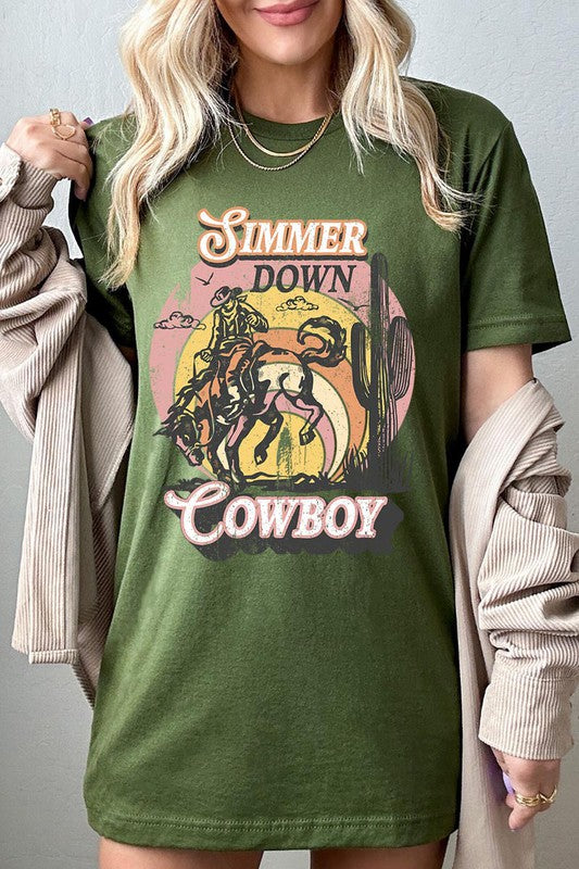 Simmer Down Cowboy | Graphic Tee