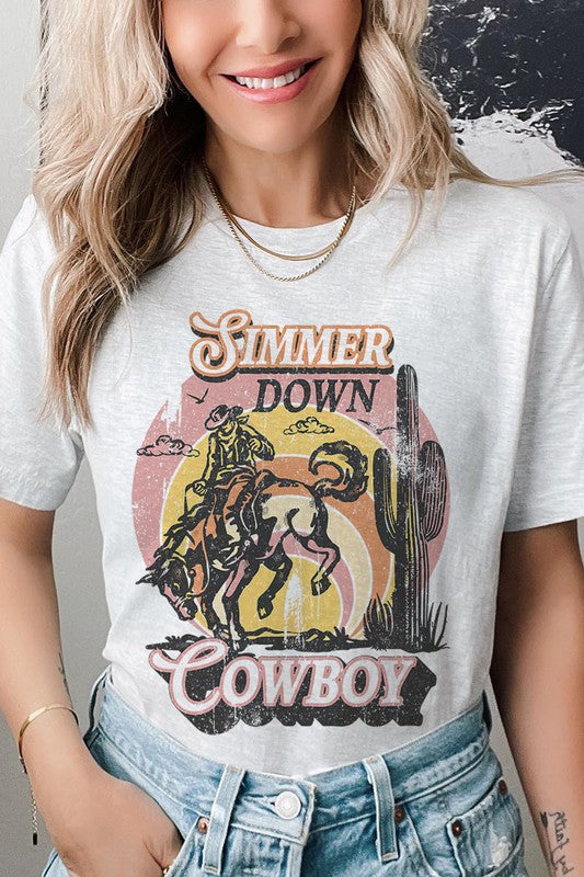 Simmer Down Cowboy | Graphic Tee