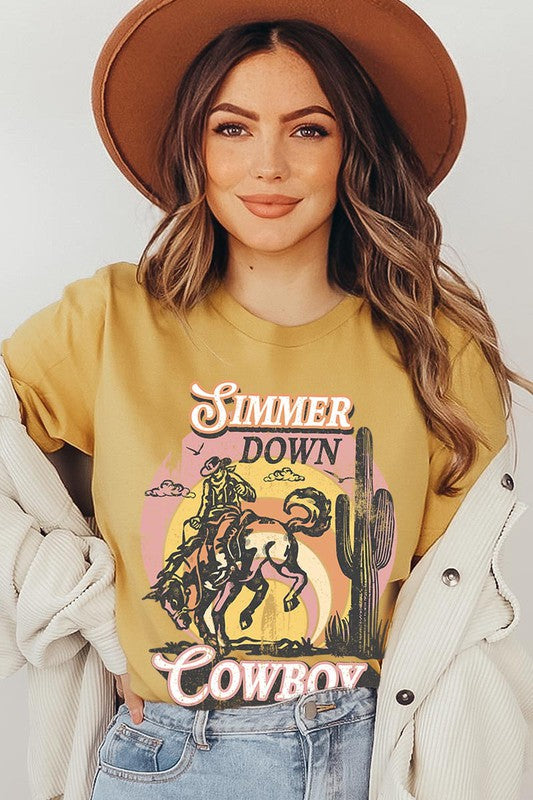 Simmer Down Cowboy | Graphic Tee