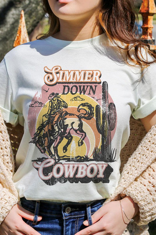 Simmer Down Cowboy | Graphic Tee