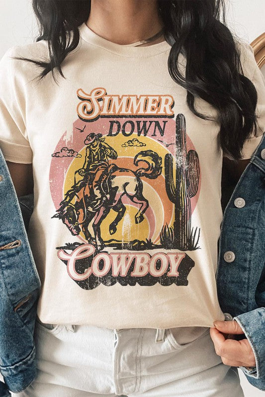 Simmer Down Cowboy | Graphic Tee