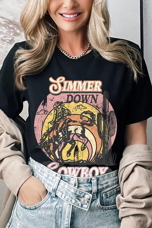 Simmer Down Cowboy | Graphic Tee