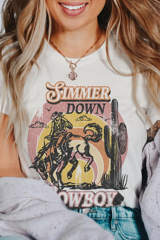 Simmer Down Cowboy | Graphic Tee