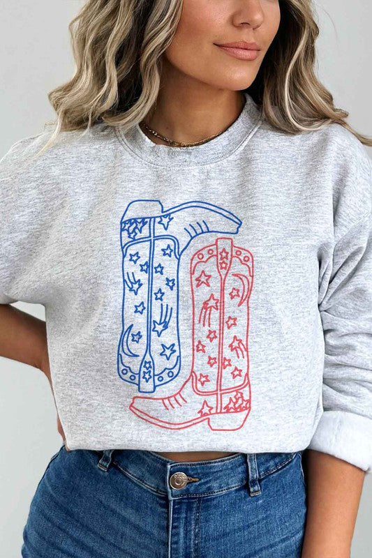 Red White & Boots | Sweatshirt