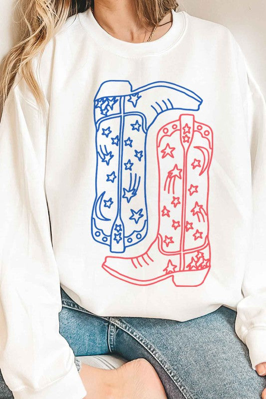 Red White & Boots | Sweatshirt