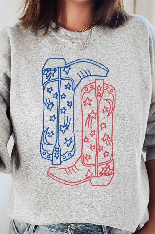 Red White & Boots | Sweatshirt