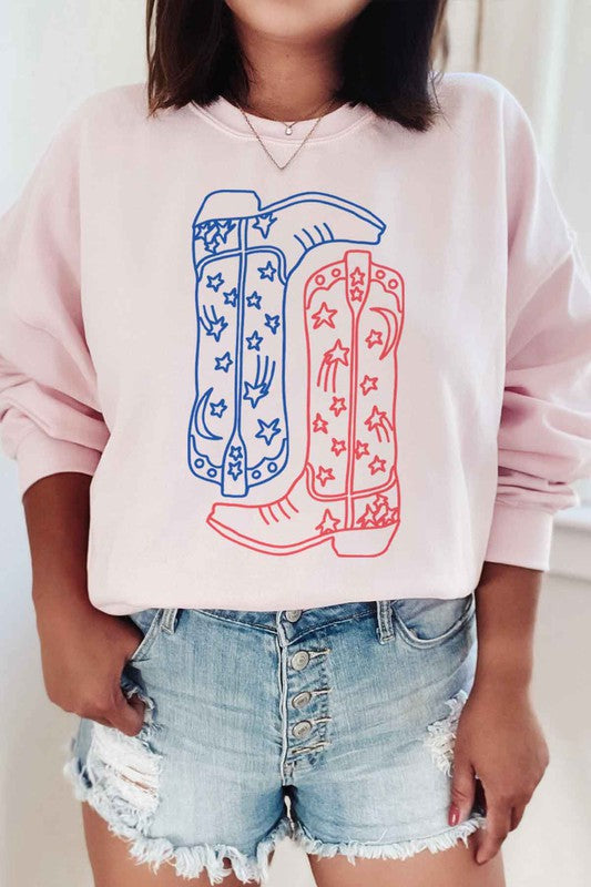 Red White & Boots | Sweatshirt