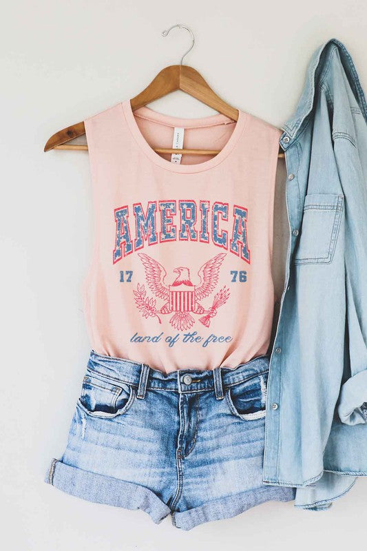 Land Of The Free | Muscle Tank