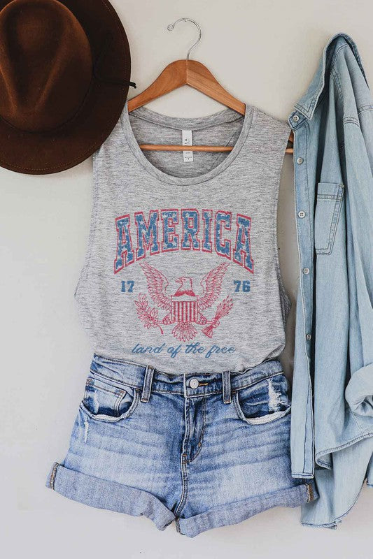 Land Of The Free | Muscle Tank