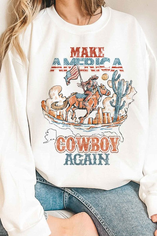 Make America Cowboy Again | Plus Sweatshirt