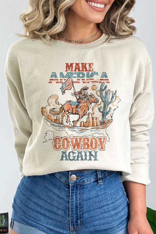 Make America Cowboy Again | Plus Sweatshirt